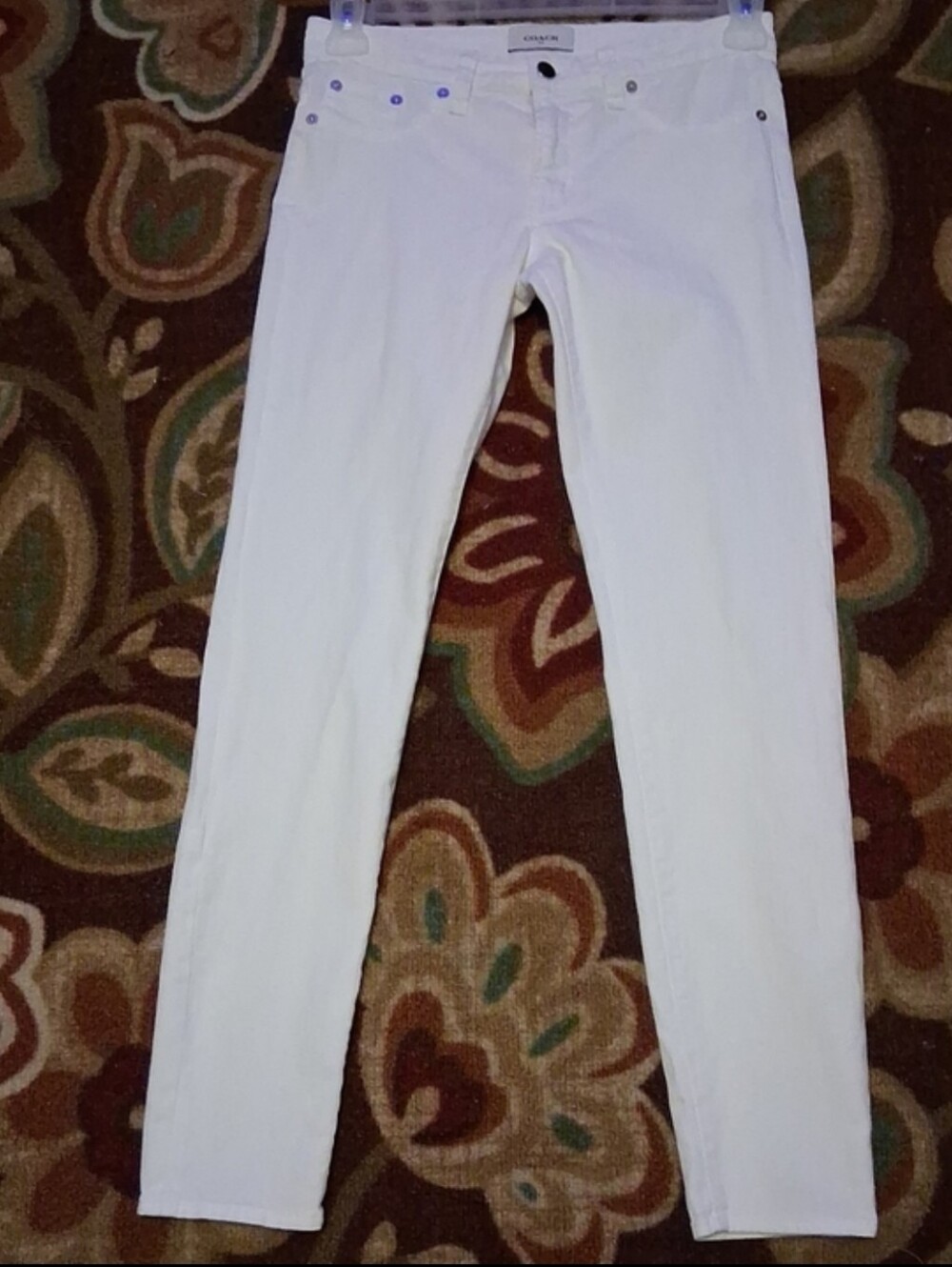 Coach White Women's Skinny Jeans